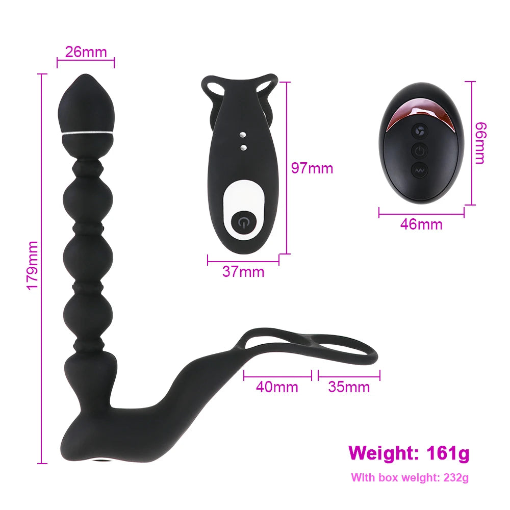 Vibrador de masaje de próstata masculino - Vibesbath