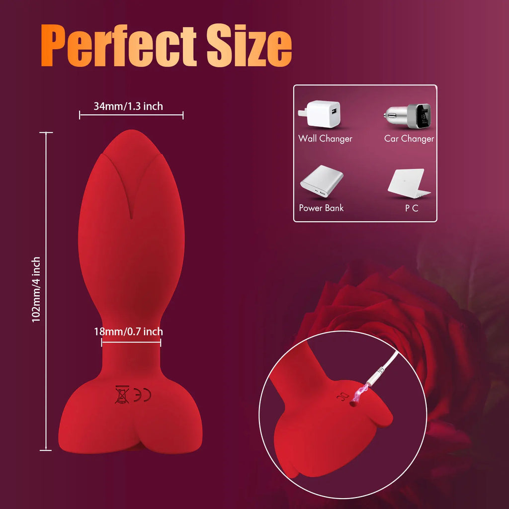 Vibrador Anal 360º Con Bluetooth