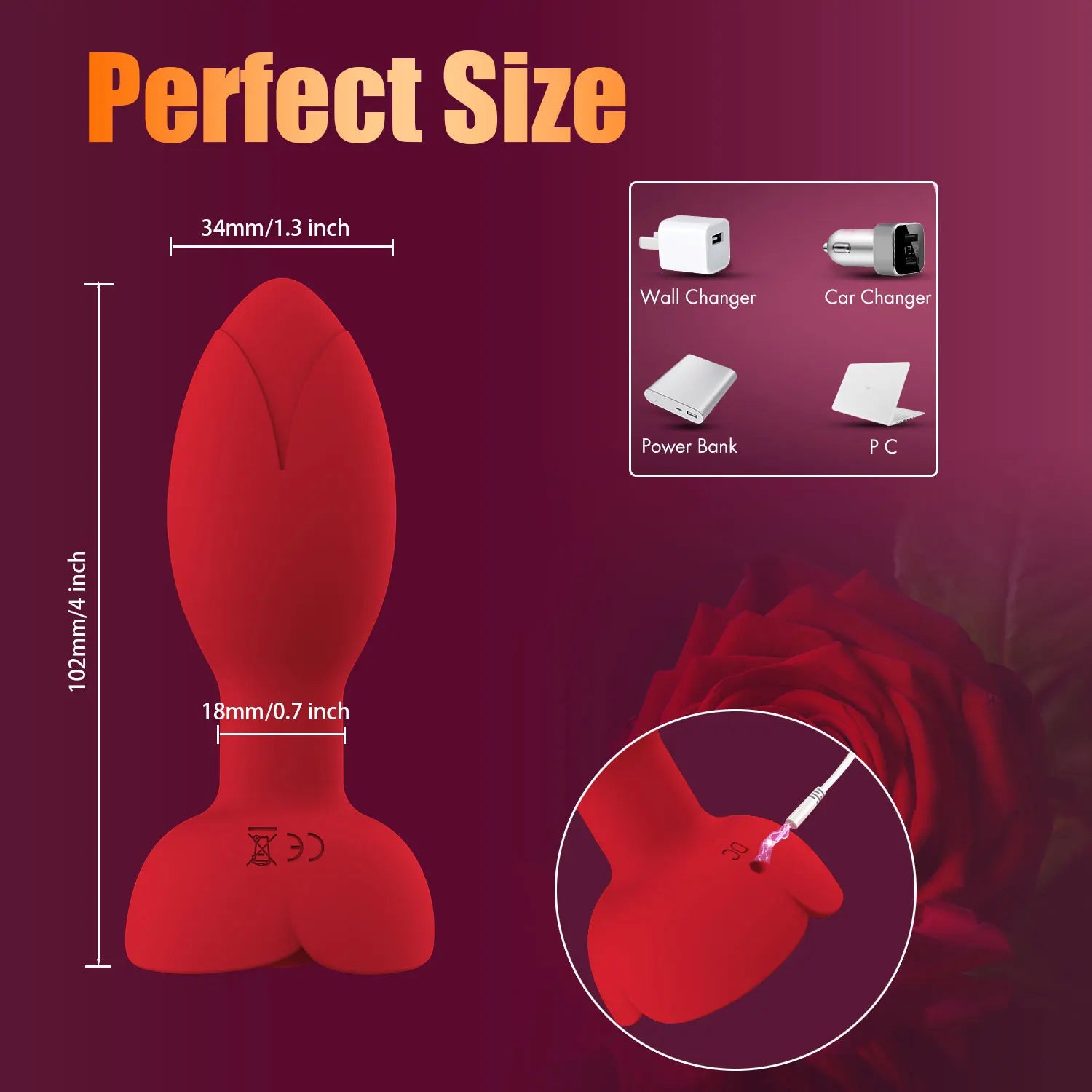 Vibrador Anal 360º Con Bluetooth