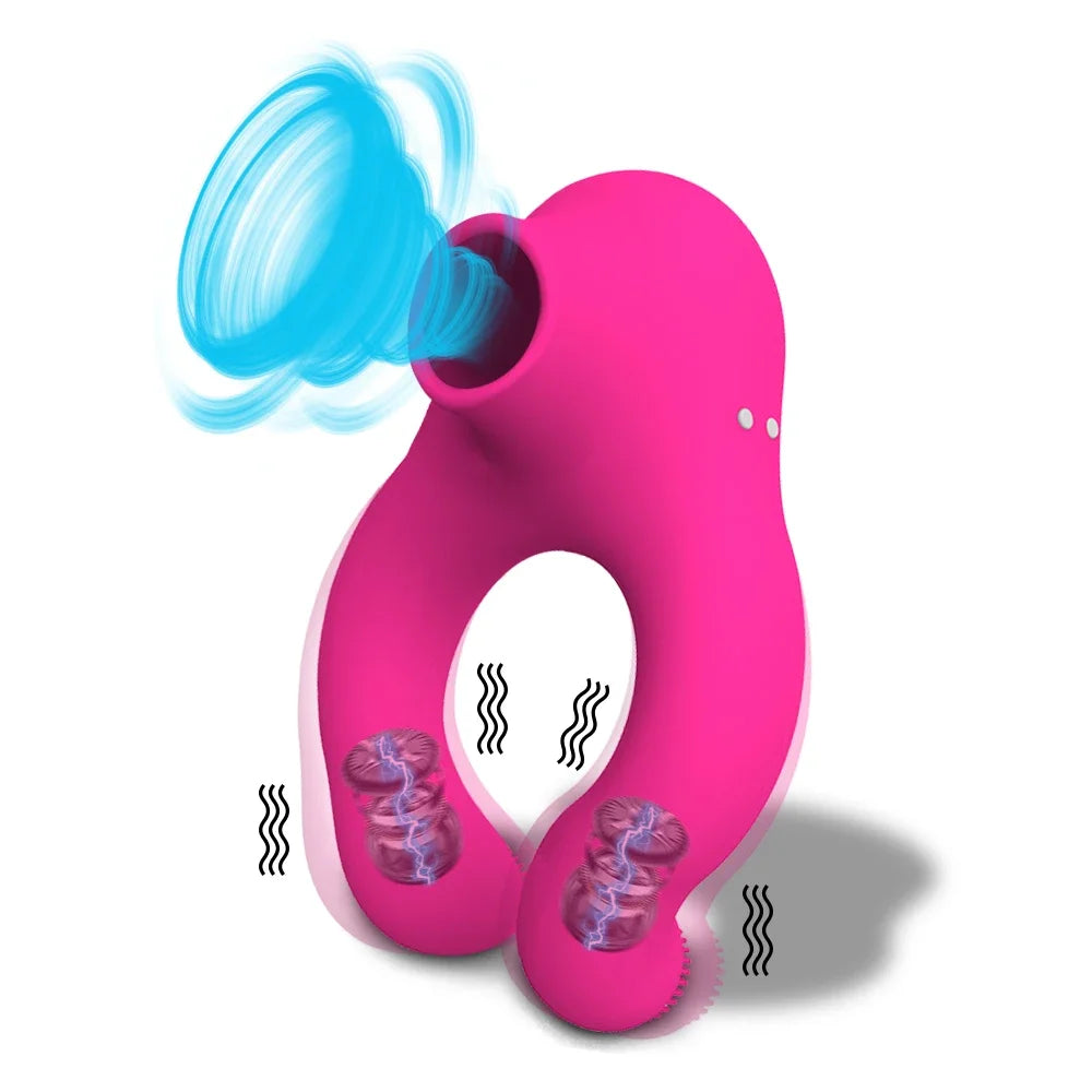 Anillo Vibrador Y Succionador Clítoris