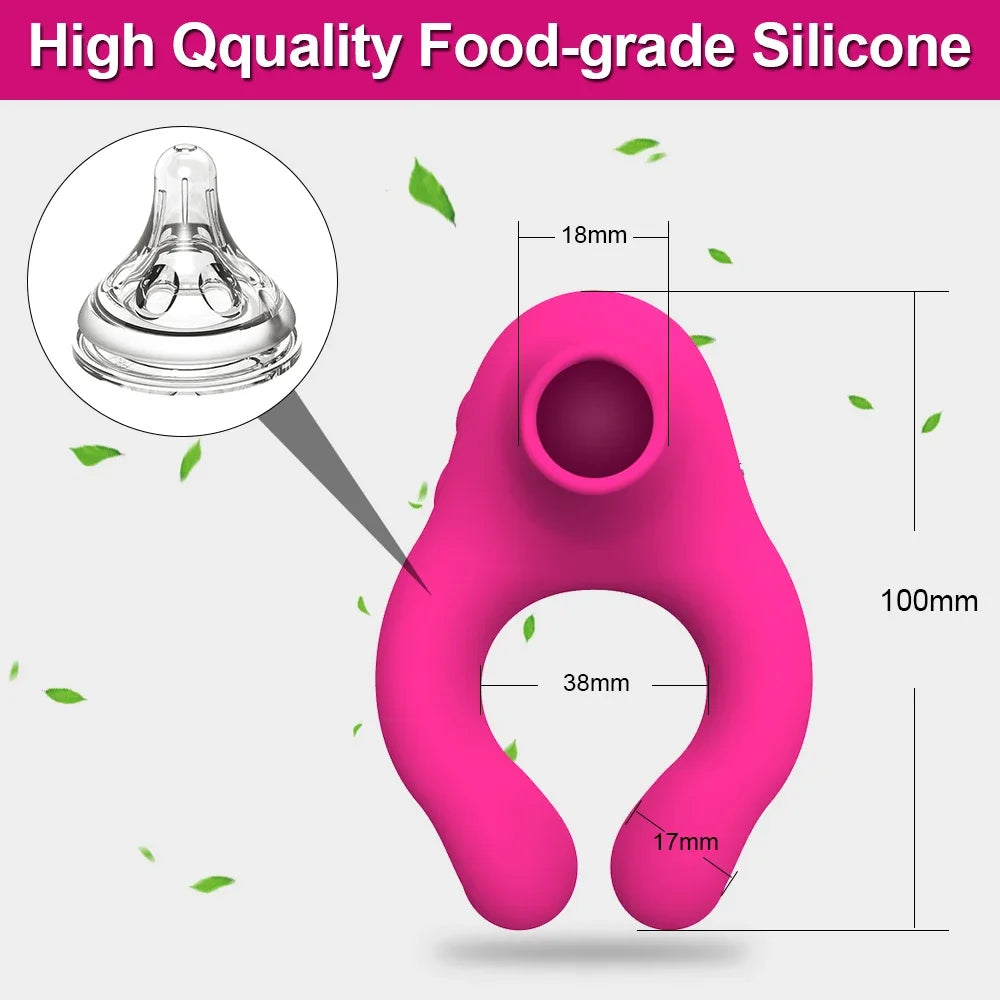Anillo Vibrador Y Succionador Clítoris