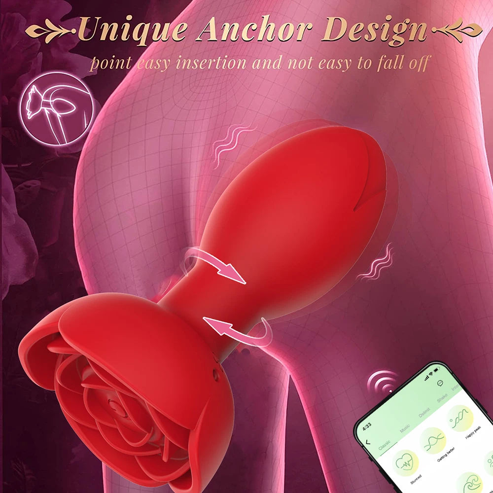 Vibrador Anal 360º Con Bluetooth