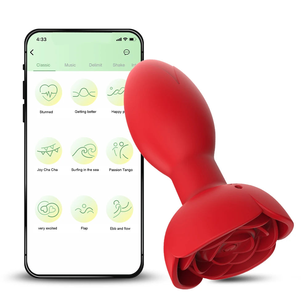 Vibrador Anal 360º Con Bluetooth