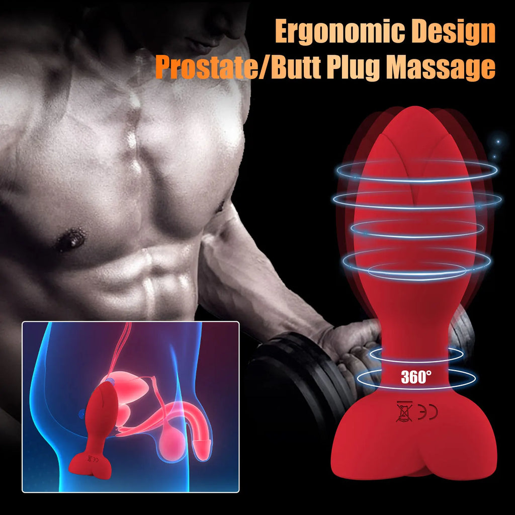 Vibrador Anal 360º Con Bluetooth