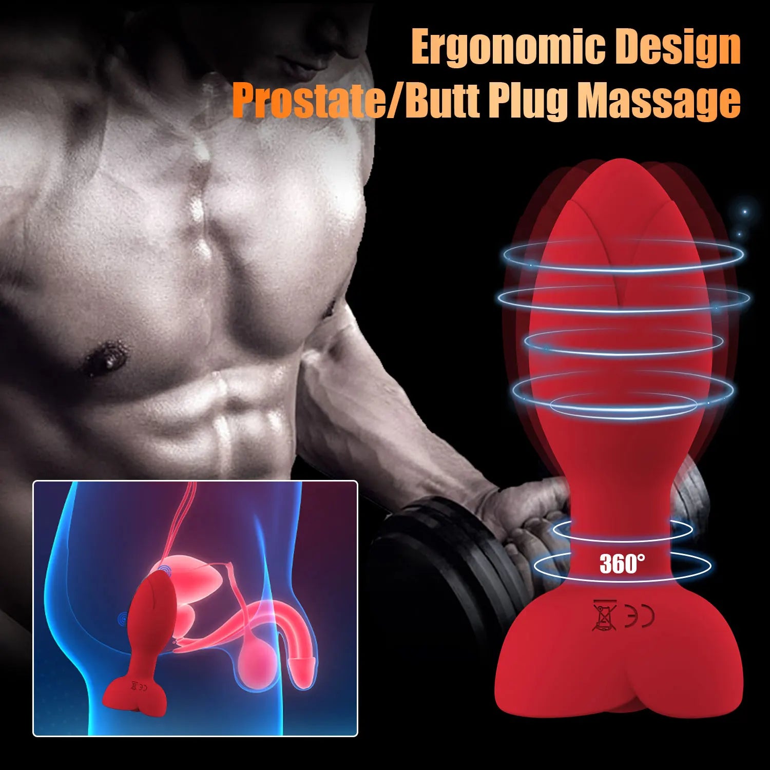 Vibrador Anal 360º Con Bluetooth