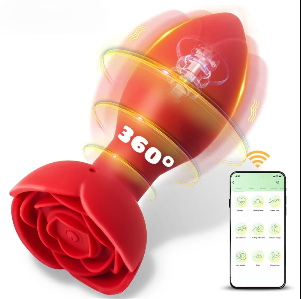 Vibrador Anal 360º Con Bluetooth