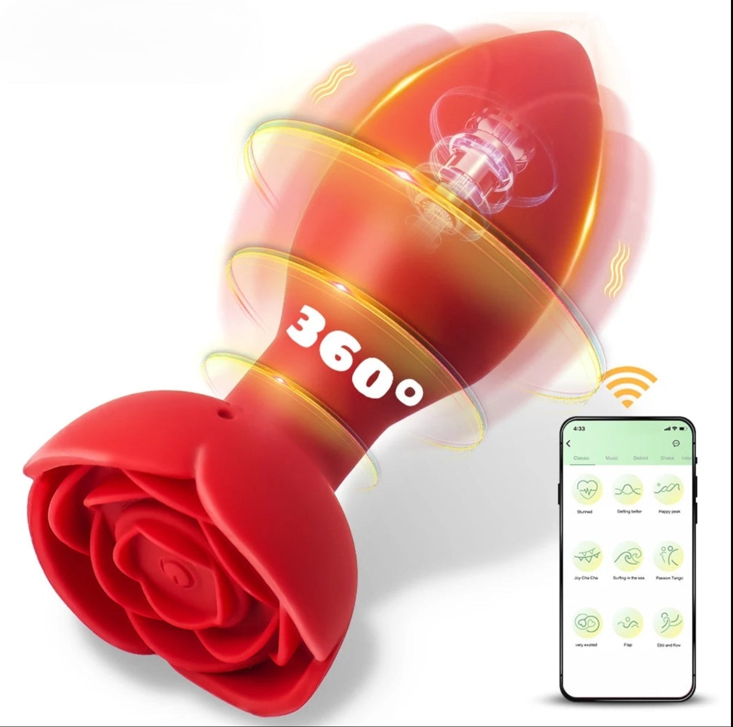 Vibrador Anal 360º Con Bluetooth